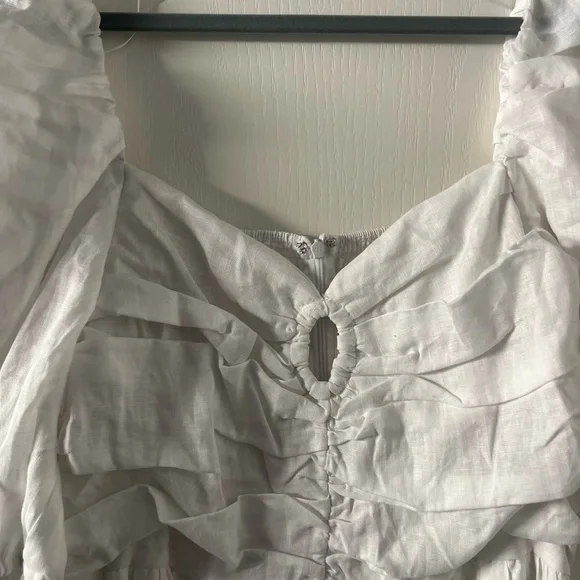 DISSH White Off-Shoulder Midi Dress - Picture 6 of 8